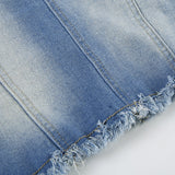 Taooba Kelsie Bow Detail Denim Top