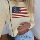 Taooba Mable American Flag Sweater