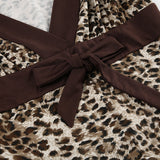 Taooba Norma Leopard Print Asymmetric Top