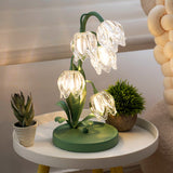 room ideas aesthetic 2024 New Pastoral Flower Table Lamp French Decoration Bedroom Bedside Lamp Sofa Internet Celebrity Tulip Lamp