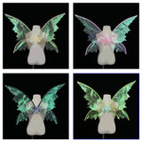 pretty halloween costumes Creative Festival Party Performance Props Fairy Gilding Colorful Butterfly Wings Elf Wings