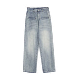 RTK (W) Taooba. 2055 BLUE WIDE STRAIGHT DENIM JEANS