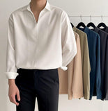 Taooba-2564 V-NECK COLLAR SHIRT