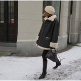 buisness casual women outfits chic Women's Clothing 2024 Autumn and Winter New Style plus Size Fashion Lamb Wool Coat Loose Fur Coat