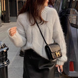 fall outfits 2024 Korean Style Gentle Lazy Style Long-Sleeved Sweater for Women 2024 Autumn and Winter Loose Slimming Casual Temperament Sweater for Women