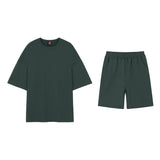 Taooba-1546 SOLID HALF SLEEVE SHIRT & SHORTS (TOP & BOTTOM)