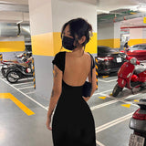 Taooba 'Night's Wink' Backless Maxi Dress