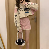 90s fashion men Pink Fried Arcade Car Suit Women's Racing Detachable Jacket Hot Girl Baseball Uniform Ins Autumn Retro American Jacket