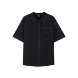 Taooba-865 BUTTON UP HALF SLEEVE SHIRT