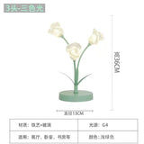 room ideas aesthetic Tulip Flower Table Lamp Modern Minimalist Creative Artificial Flower Decoration Bedroom Bedside Night Light Atmosphere Lamp Decoration