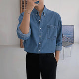 Taooba- 4083 DENIM COLLAR SHIRT