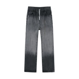 Taooba- 9164 GRADIENT GRAY STRAIGHT DENIM JEANS