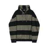 Taooba-5521 KNITTED BUTTON-UP HOODED SWEATER