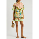 Taooba- Casual Tropical Printed Shorts Set