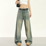 RTK (W) Taooba. 1905 YELLOW CLAY WIDE STRAIGHT DENIM JEANS