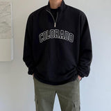 Taooba-4100 HALF ZIP-UP COLORADO TURTLENECK SWEATER