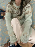 Taooba Emalee Nordic Pattern Knit Sweater