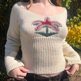 Taooba Tara Palm Knit Sweater