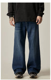 Taooba- 11164 BLUE WIDE STRAIGHT DENIM JEANS