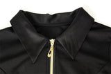 Taooba Zaniah Backless Zipper Cropped Jacket