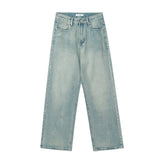 Taooba- 11208 LIGHT BLUE RELAX STRAIGHT DENIM JEANS