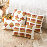 Taooba-Ochre Tufted Cushion Cover