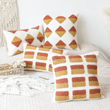 Taooba-Ochre Tufted Cushion Cover