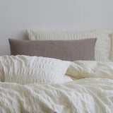 Taooba Organic Cream Seersucker Bedding Set