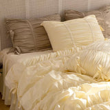 Taooba Princess Ruched Bedding Set - Pastel Yellow