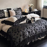 Taooba Romantic Butterfly Embroidery Bedding Set