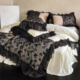 Taooba Romantic Butterfly Embroidery Bedding Set