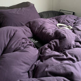 Taooba Royal Purple Jersey Knit Bedding Set