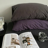 Taooba Royal Purple Jersey Knit Bedding Set