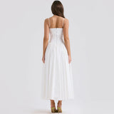 Taooba Maura Classic White Flare Dress