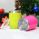 1pc 12oz/350ML Beer Mug Stemless Insulated Wine Glasses Double Wall Vacuum Stainless Steel Travel Tumbler For Cold & Hot Drinks