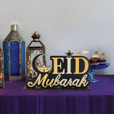 Eid Mubarak Wooden Ornaments Ramadan Decorations For Home  Ramadan Kareem Islamic Muslim Happy Eid Al Adha Party Decoration 2024