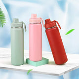 Taooba-750ml Stainless Steel Insulated Water Cup Sports Bottle Water Bottles Vacuum Portable Leakproof Outdoor Cup Insulated Thermoses