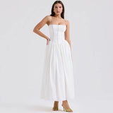 Taooba Maura Classic White Flare Dress