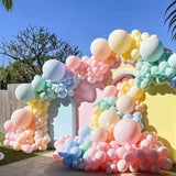 Macaron Rainbow Balloon Garland Arch Kit Girls Pastel Wedding Happy Birthday Party Pink Balloons Baby Shower Decoration Kid Gift