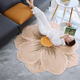 Fashion Advanced Living Room Carpet Special-shaped Flowers Coffee Tables Plush Mat Decorate Bedroom Fluffy Rug ковер Tapis 러그