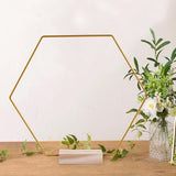 Metal Floral Hoop with wooden base for Wedding Party Table Centerpiece Decoration DIY Wreath Flower Garland Home Ornaments