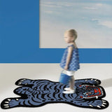 Carpet for Living Room Cute Cartoon Tiger Large Area Children Bedroom Bedside Rug Home Decoration Corridor Cloakroom Mat ковер