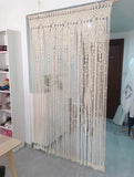 Taooba-Hand-woven Macrame Cotton Door Curtain Tapestry Wall Hanging Art Tapestry Boho Decoration Bohemia Wedding Backdrop Tapestry