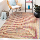 Living Room Carpet Bohemian Style Natural Jute and Cotton Traditional Hand Knitting Rug Home Decoration Wear Resistant Soft Mats