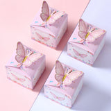 Pink Purple Butterfly Candy Box Gift Packing Bags Girl Birthday Party Decoration Baby Shower Gift Box for Kids Birthday Supplies