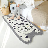 Living Room Carpet Cartoon Fluffy Plush Special-shaped Irregular Long Strip Girl's Room Bedside Rug 카펫 Tapete Ковры Tapis