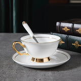 Taooba-Ceramic Coffee Cups European Luxury High-end Minimalist Bone China Light Luxury British Afternoon Tea Set Household Use