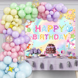 Macaron Donut Backdrop Sweet Donut Balloon Candy Donut Theme Birthday Party Decor 1st Birthday Party Supplies Baby Shower