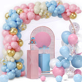 107Pcs Macarons Pink Blue Balloon Garland Arch Set Baby Boy or Baby Girl Birthday Gender Reveal Wedding Party Decorations Globos