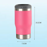 Stainless Steel Thermos Cup Double-layer Thickened Vacuum Keep Cooling Bottle for Drinks Beer Thermal Insulation Mug with Opener